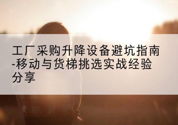 平遥移动式升降机怎么选-工厂采购升降设备避坑指南-移动与货梯挑选实战经验分享